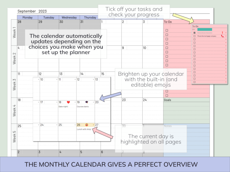 The Ultimate Google Sheets Editable Planner | Daily, Weekly & Monthly - Image 3