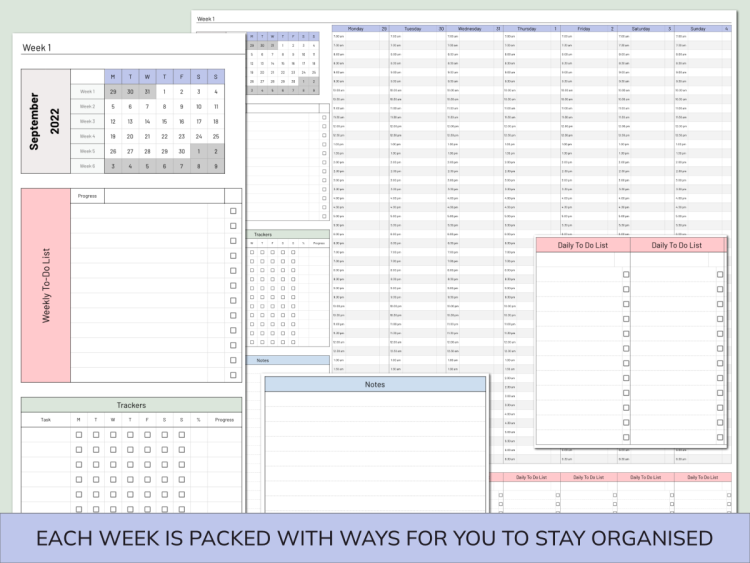The Ultimate Google Sheets Editable Planner | Daily, Weekly & Monthly - Image 4