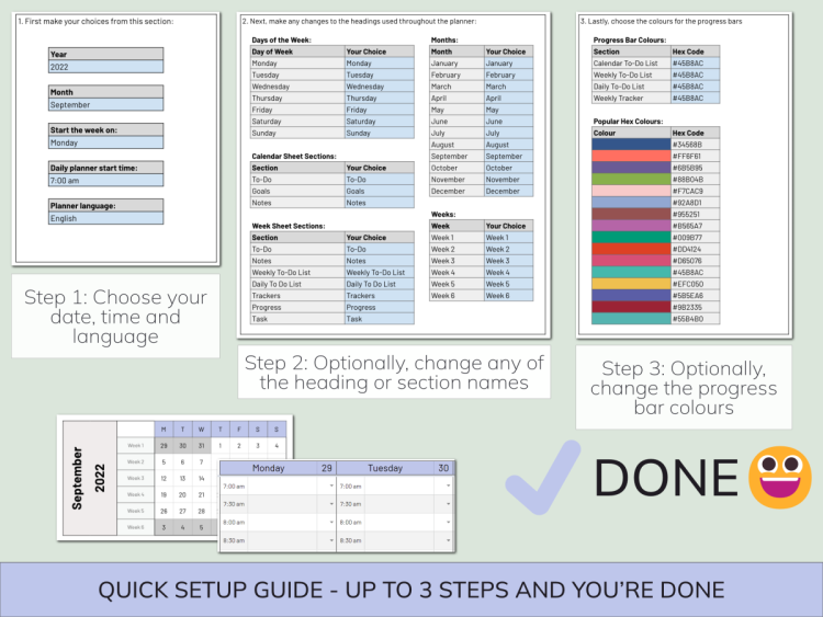 The Ultimate Google Sheets Editable Planner | Daily, Weekly & Monthly - Image 9