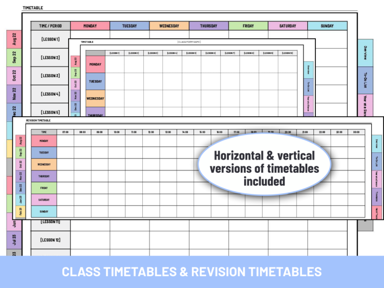 The Ultimate Editable Student Planner & Monthly Calendar | 2025/26 and beyond | Google Sheets Template - Image 2