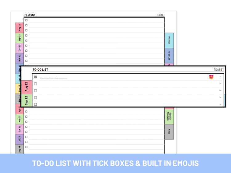 The Ultimate Editable Student Planner & Monthly Calendar | 2025/26 and beyond | Google Sheets Template - Image 6