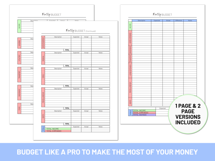 Finance Planner Printable Mega Bundle - Image 7