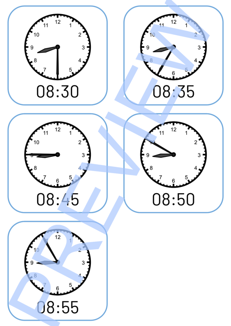 Visual Timetable | Analogue & Digital Clocks | Editable and PDF Print Versions - Image 9