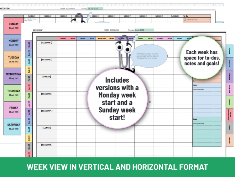 Ultimate Editable Teacher Planner 2025/26 | Microsoft Excel | Boost Organisation and Productivity - Image 3