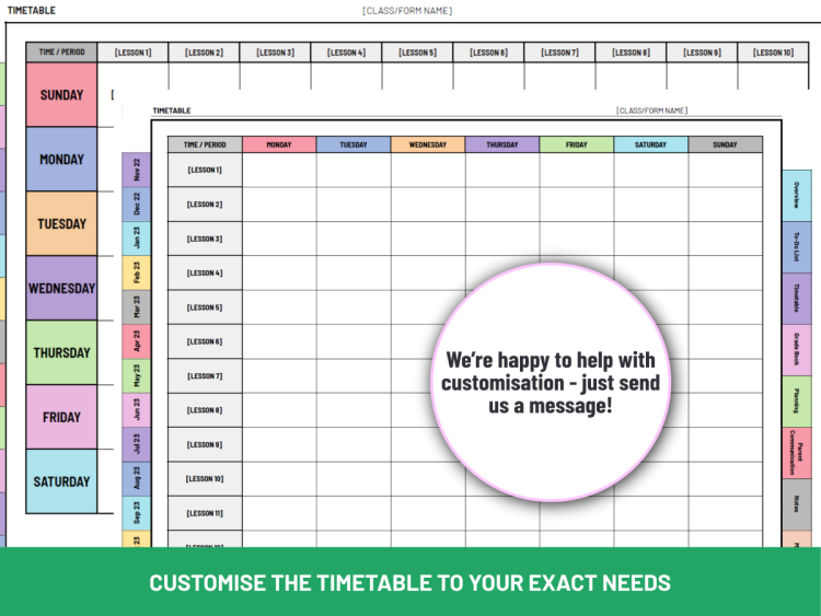 Ultimate Editable Teacher Planner on Google Sheets 2025/26 | Boost Organisation and Productivity - Image 7