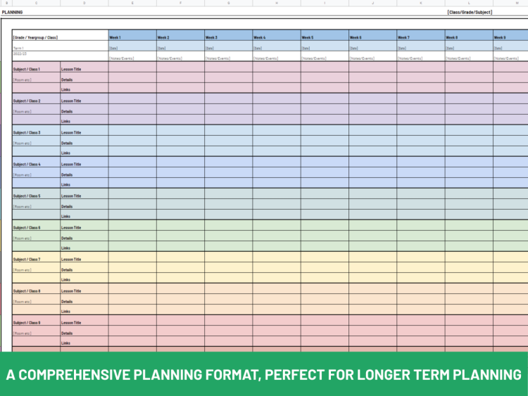 Ultimate Editable Teacher Planner on Google Sheets 2025/26 | Boost Organisation and Productivity - Image 5