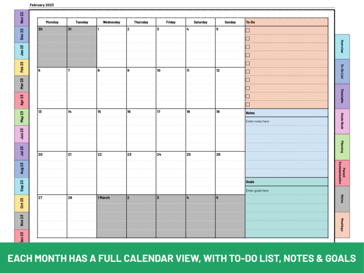 Ultimate Editable Teacher Planner 2025/26 | Microsoft Excel | Boost Organisation and Productivity - Image 9